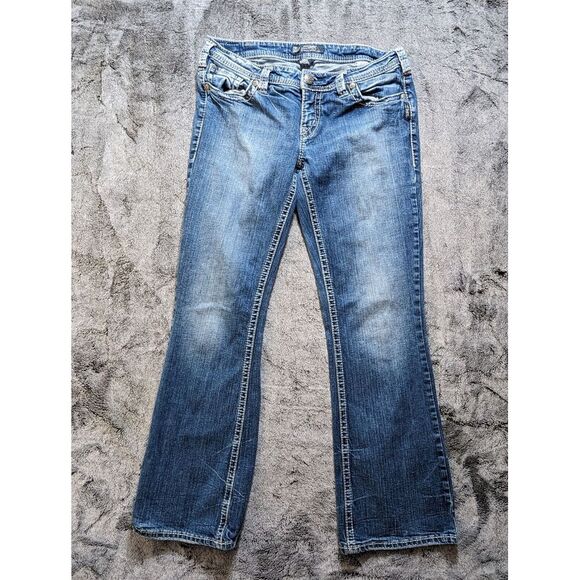 Silver Aiko Bootcut Women's Jeans Size W31/L31 Medium Wash - Picture 2 of 14